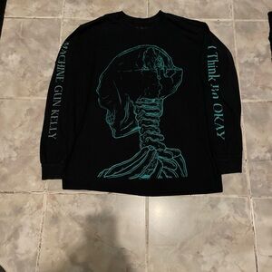 Machine Gun Kelly 2019 Hotel Diablo I Think I’m Okay Long Sleeve T-Shirt Large